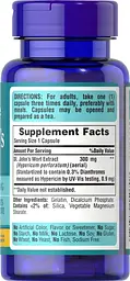 Натуральна добавка Puritan’s Pride St. Johns Wort Standardized Extract 300 mg 100 капсул - мініатюра 2