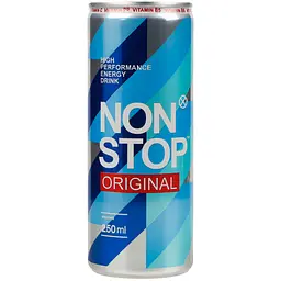 Упаковка енергетичного напою Non Stop Original безалкогольний 6 л (0.25 л х 24 шт.) - мініатюра 2