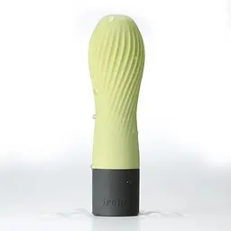 Вібратор Iroha Zen Matcha з ніжною ребристою поверхнею - мініатюра 4