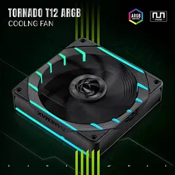 Вентилятор GameMax 120мм TORNADO T12 ARGB-B - мініатюра 2