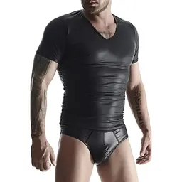 Футболка Regnes Fetish Planet wetlook S (чорний)