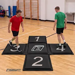 Крос-мат для стрибків EasyFit спортивний складаний (чорний) - мініатюра 12