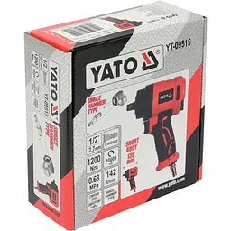 Гайковерт ударний пневматичний MINI YATO квадрат 1/2.F=1200Nm роб. тиск-6.3 Bar при 142л/хв. (YT-09515) - мініатюра 4