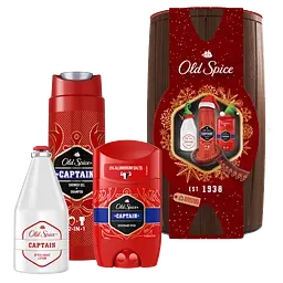 Подарунковий набір для чоловіків Old Spice: Твердий дезодорант Captain 50 мл + Гель для душа 250 мл + Лосьйон після гоління 100 мл - мініатюра 2