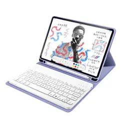 Чохол до планшета BeCover with keyboard Apple iPad Mini 6 2021 Purple (712991) - мініатюра 2
