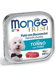 Консервований корм Monge Dog Fresh Tuna - паштет з тунця для собак 100 г