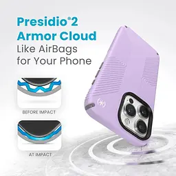 Оригінальний протиударний чохол Speck Presidio2 Grip MagSafe для iPhone 15 Pro (6.1") Soft Lilac 150563-3207 - мініатюра 4