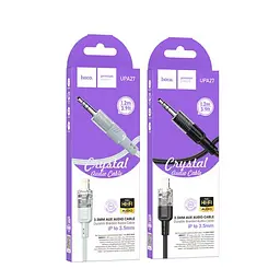 Аудіоадаптер Hoco UPA27 Spirit transparent digital audio conversion cable iP 1.2 м чорний - мініатюра 4