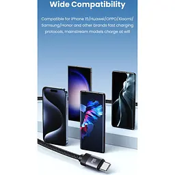 Кабель Usams US-SJ704 Rui Magnetic USB-C to USB-C 60W 1m Tarnish (SJ704USB01) [153983] - мініатюра 7