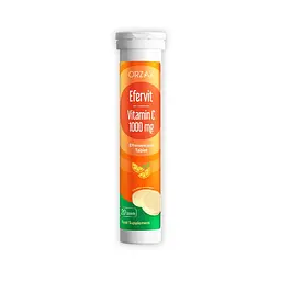 Вітамін С Orzax Efervit Vitamin C, 20 шипучіх таблеток для підтримки імунної системи
