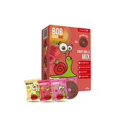 Цукерка Bob Snail Fruit Rolls Mix 3 смаки по 140 г (4820287101032) - мініатюра 2