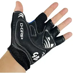 Велорукавиці Good Bike D-Grip короткий палець розмір L сині (94506Blue-IS) - мініатюра 5