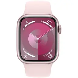 Смарт-годинник Apple Watch Series 9 GPS, 41mm, Pink, Light Pink Sport Band, M/L (Grade B) Seller Refurbished - мініатюра 2