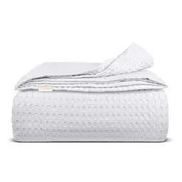 Плед-покривало Cosas Snow Waffle Weave 160х230 см білий (Blanket_01Snow_WaffleWeave_160x230)