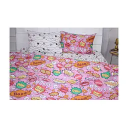 Постільна білизна MirSon Бязь Ranforce Elite 17-0512 Bombs pink Сімейний 160x220 (2200004733357)