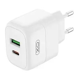 Мережевий зарядний пристрій XO L137 1USB-C/1USB PD/QC 20W Type-C to Type-C 1м White (37793_3664782) - мініатюра 4