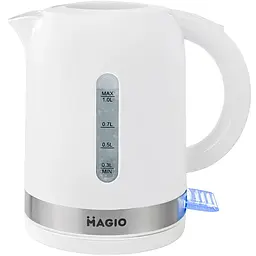 Електрочайник Magio МG-110 1 л 1360 Вт диск білий - мініатюра 2