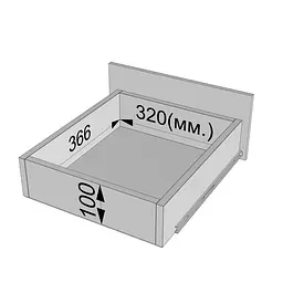 Буфет кухонний Idea К-91.2 Чорний - мініатюра 7