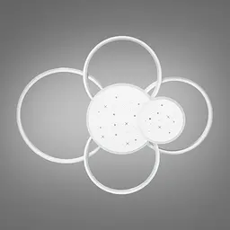LED люстра модерн 2448WH dimmer - мініатюра 3
