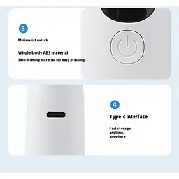 Портативний вентилятор DK WT-F08 White [136019] - мініатюра 5