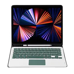 Чохол з бездротовою клавіатурою (TouchPad) BeCover для Apple iPad Pro 12.9 (2020/2021/2022) Темно-зелений (712383) - мініатюра 3
