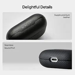 Чохол Pitaka Aramid Fiber Magnetic Case для Apple AirPods Pro 3 Black/Gray (APM2501) [170967] - мініатюра 6