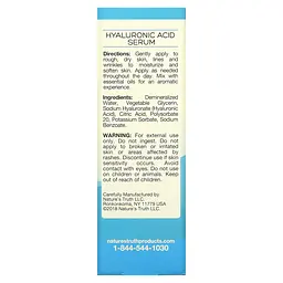 Сироватка для обличчя з гіалуроновою кислотою Nature's Truth Hyaluronic Acid Serum 30 мл - мініатюра 3