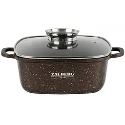 Каструля квадратна Zauberg зі скляною кришкою 5.4 л (000033606)
