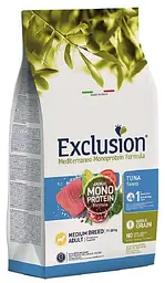 Сухий корм Exclusion Adult Tuna Medium Breed для собак середніх порід із тунцем 12 кг