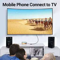 Перехідник USB-C to HDMI 0.15m black Vention (TDCBB) - мініатюра 2