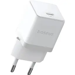Мережевий зарядний пристрій Baseus Palm Fast Charger USB-C 30W + Cable USB-C to USB-C 60W 1m Moon White (P10111605213-01) [172514] - мініатюра 4
