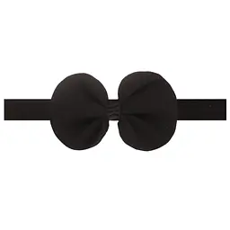 Пов'язка дитяча з шифоновим бантом One Size чорна