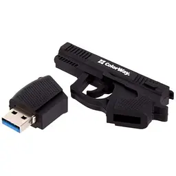 USB флеш накопичувач ColorWay Pistol 64 GB 3.0 Black (CW-USBPL64) - мініатюра 5