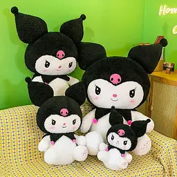 Велика плюшева аніме іграшка м'яка куромі чорно-біла hello kitty 95 см Hello Kitty det0019016 - мініатюра 2