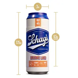 Мастурбатор Schag's Luscious Lager (прозорий) - мініатюра 5