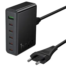 МЗП C152A Modern PD70W 6in1 (5USB-C та 1USB-A) Black Hoco teh0029634 - мініатюра 3