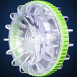 Машинка-амфібія на радіокеруванні YL-103 2.4G Transparent green - мініатюра 2