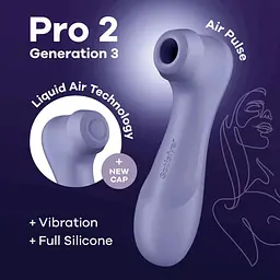 Вакуумний кліторальний стимулятор Satisfyer Pro 2 Generation 3 with Liquid Air Фіолетовий - мініатюра 6