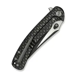 Ніж складаний туристичний Weknife Dracarys, (9.1 см) Böhler M390 / титан 6AL4V чорний - мініатюра 5