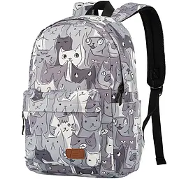 Рюкзак 2Е, TeensPack Cats, сірий 2E teh0014696 - мініатюра 2