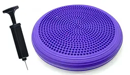Балансувальна масажна подушка 32 см EasyFit Cushion-2 фіолетова з насосом