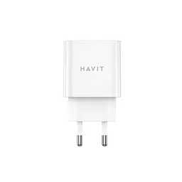 Зарядний пристрій HAVIT UC006B 15W 2xUSB-A White HAVIT (28693-000) - мініатюра 3
