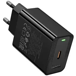 СЗУ Hoco CS93A Leader single port PD20W charger(EU) Black - мініатюра 3