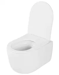 Підвісний унітаз Rea Eddy N Tornado Rimless white REA-C6560, Білий - мініатюра 3