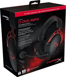 Навушники HyperX геймерські ігрова гарнітура Cloud Alpha (HX-HSCA-RD) чорна з червоним - мініатюра 9