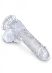 Фалоімітатор King Cock Clear 6 Inch 17.7 см прозорий - мініатюра 4