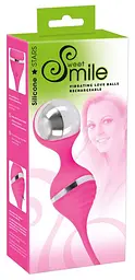 Вагінальні кульки Smile Vibrating Love Balls Rechargeable, 18 см, рожевий - мініатюра 8