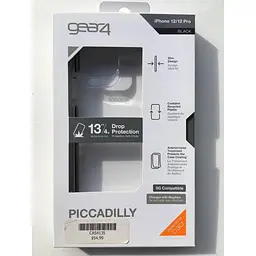 Протиударний чохол Gear4 Piccadilly D3O для iPhone 12 Pro Max (6.7") Black + Прозорий (702006066) - мініатюра 10