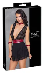 Сорочка Cottelli Collection Bondage Babydoll S чорний - мініатюра 7