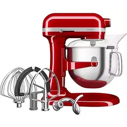 Планетарний міксер KitchenAid Artisan з підйомною чашею 6.6 л червоний (5KSM70SHXEER) - мініатюра 6